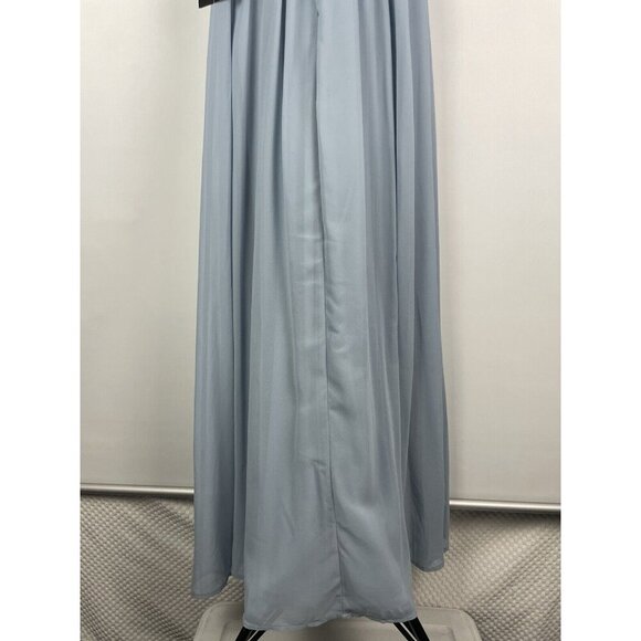 Lulu’s Light‎ Blue Air of Romance Halter Neckline Maxi Flowy Dress Size XS - Picture 10 of 11